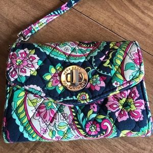 Vera Bradley Petal Paisley Wristlet